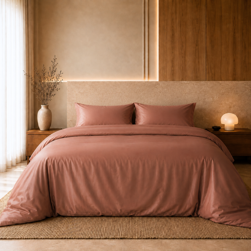 Dreamers Den Dekbedovertrek TENCEL™ Lyocell - Brique