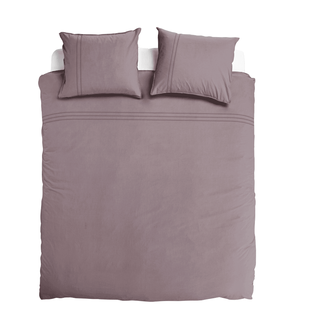 Dekbedovertrek 100% Egyptisch Percale Katoen Effen Amethyst mist