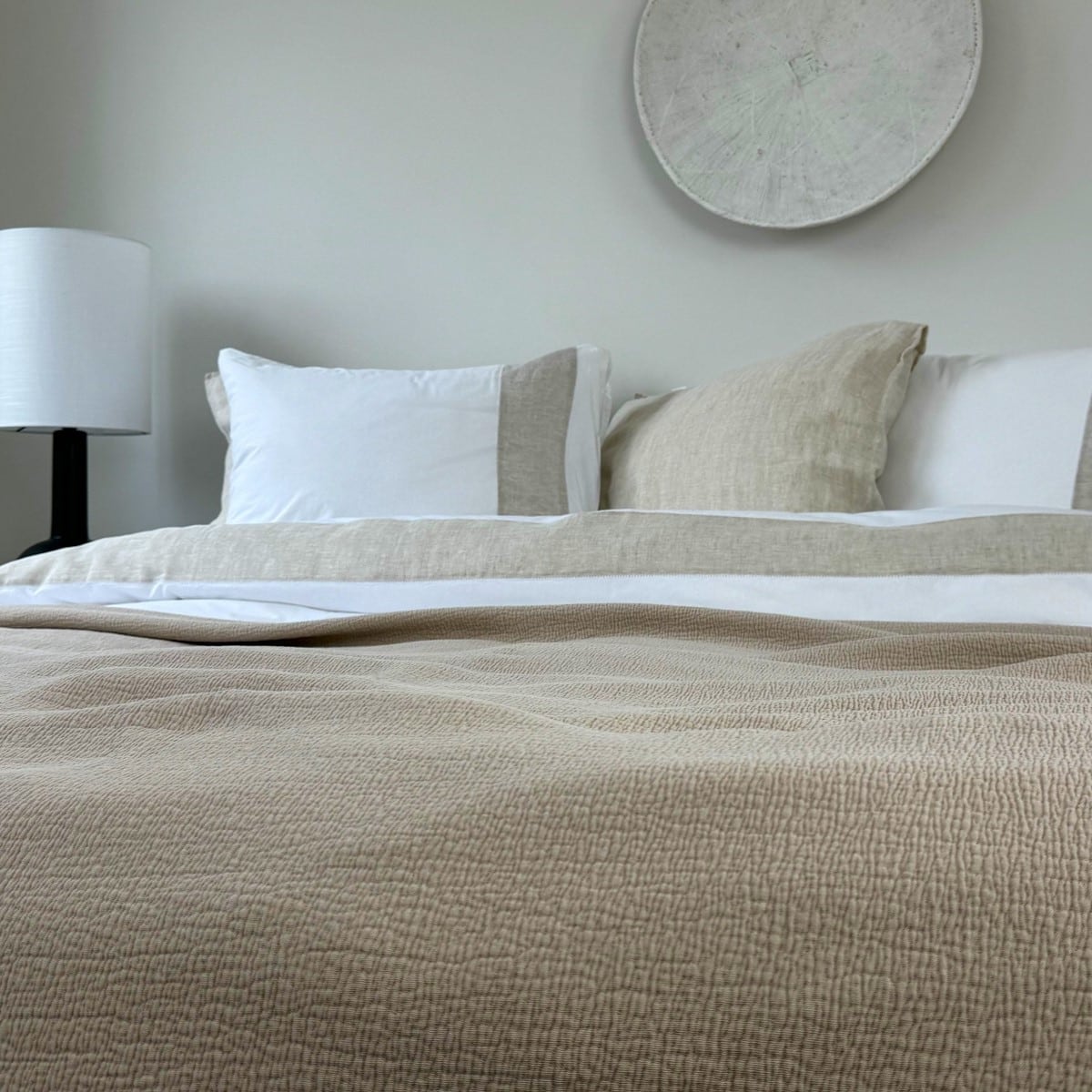 Town&Country Stonewashed Katoen Sprei- Hunter Zand