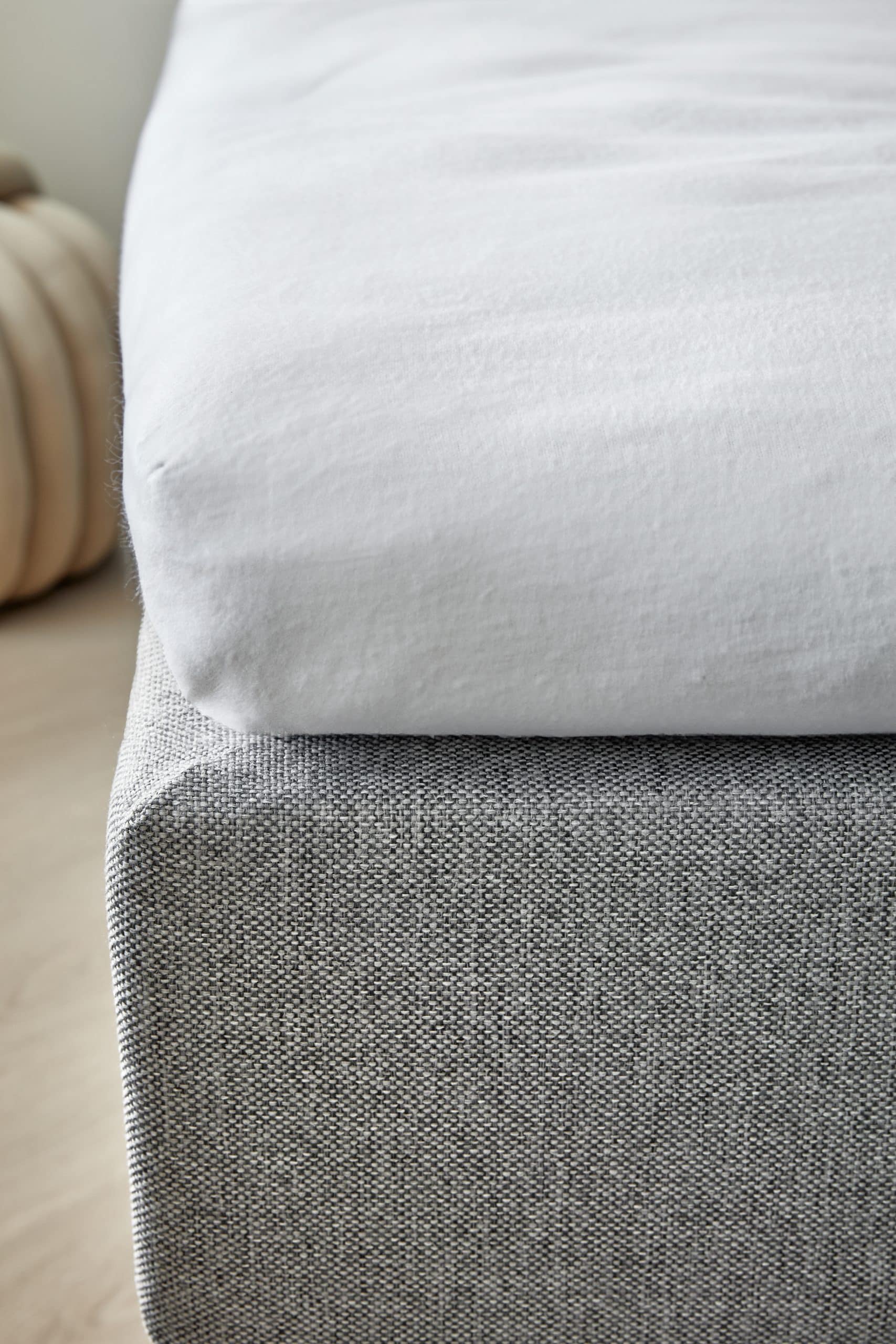 Dreamers Den Molton Split-topper Wit 100% Biologisch Katoen
