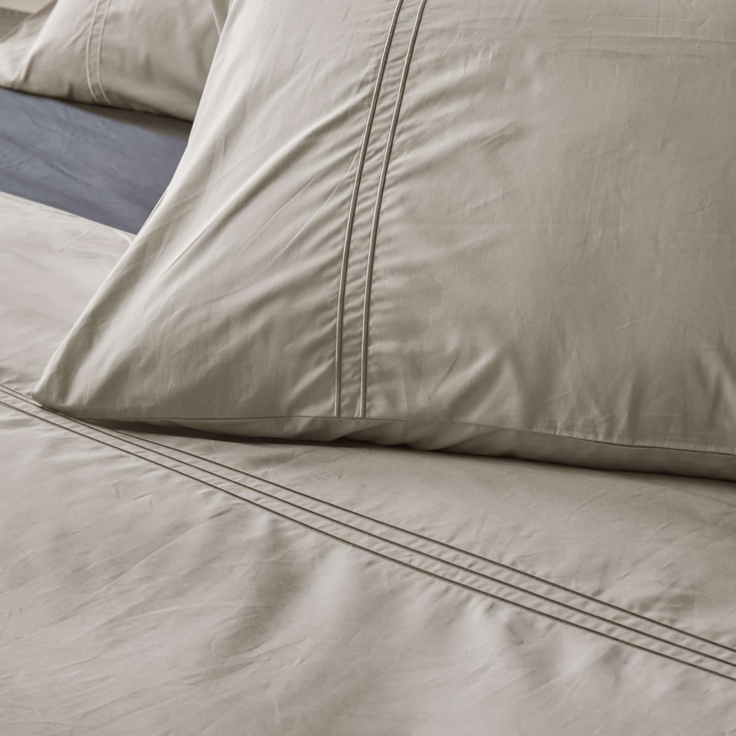 Dreamers Den 2-PACK Kussenslopen Egyptisch Perkal Katoen Zand