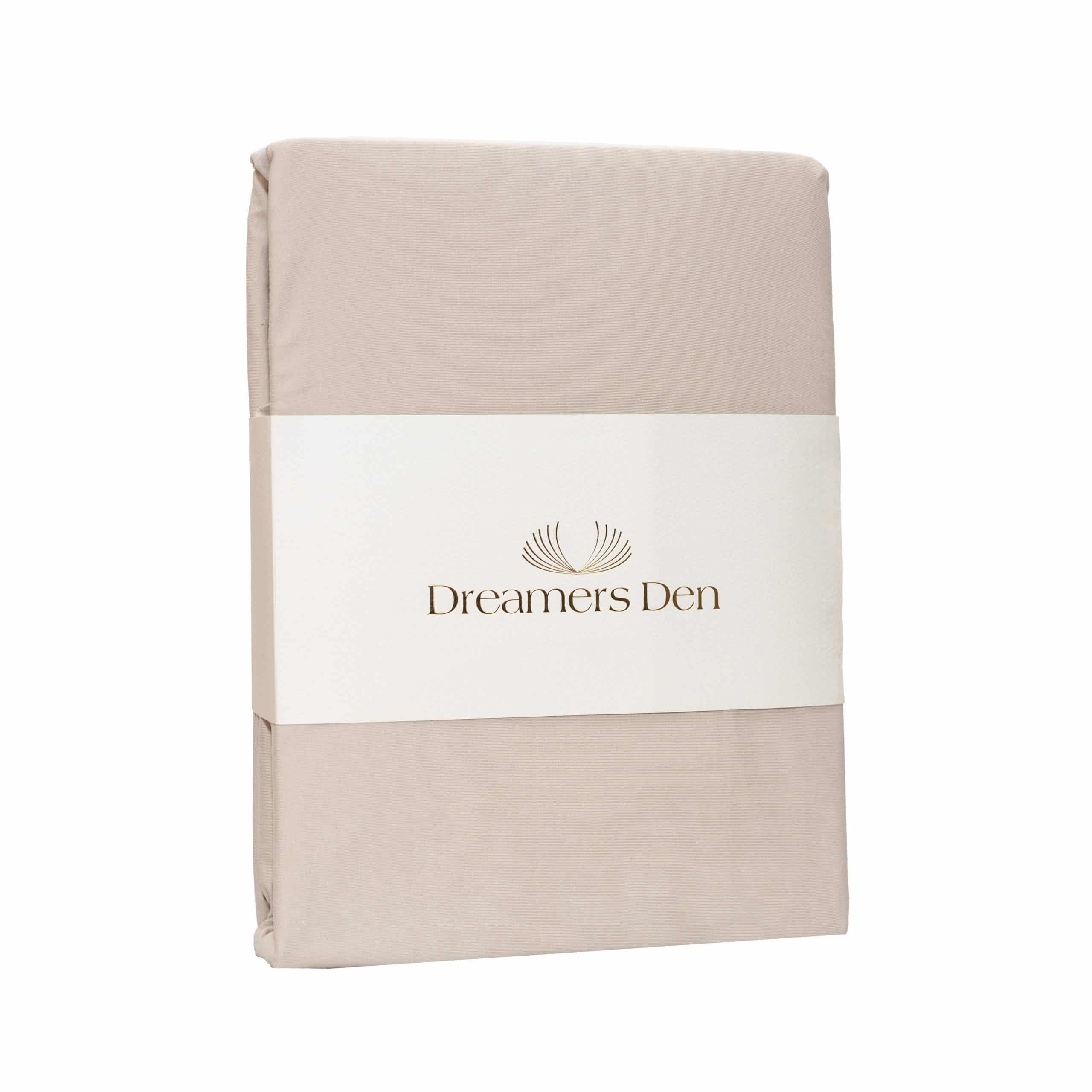 Dreamers Den Premium Jersey Elastan Split Topper Hoeslaken Biologisch Katoen Naturel