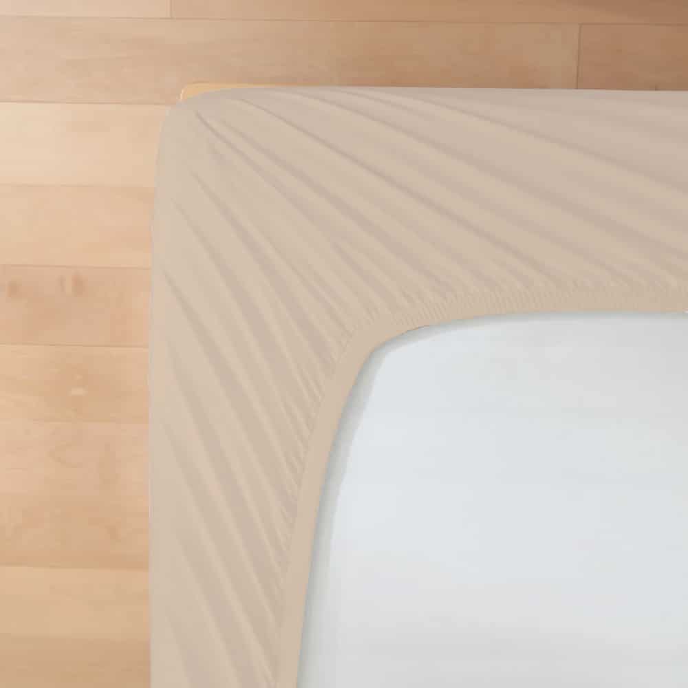 Dreamers Den Premium Jersey Elastan Hoeslaken Biologisch Katoen Naturel