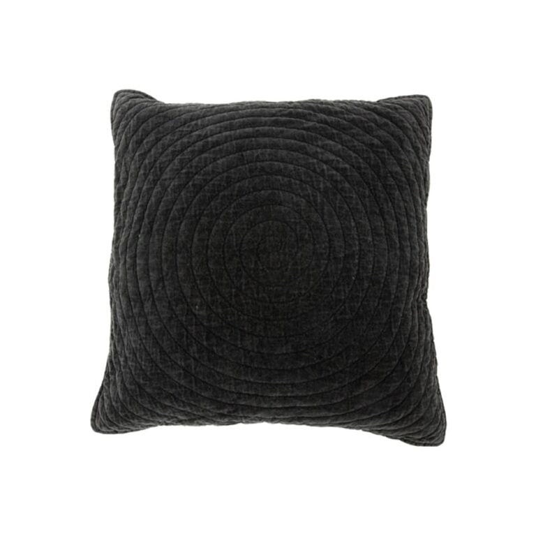 Velvet Kussen Jessica Off Black 50×50 cm – MrsBloom