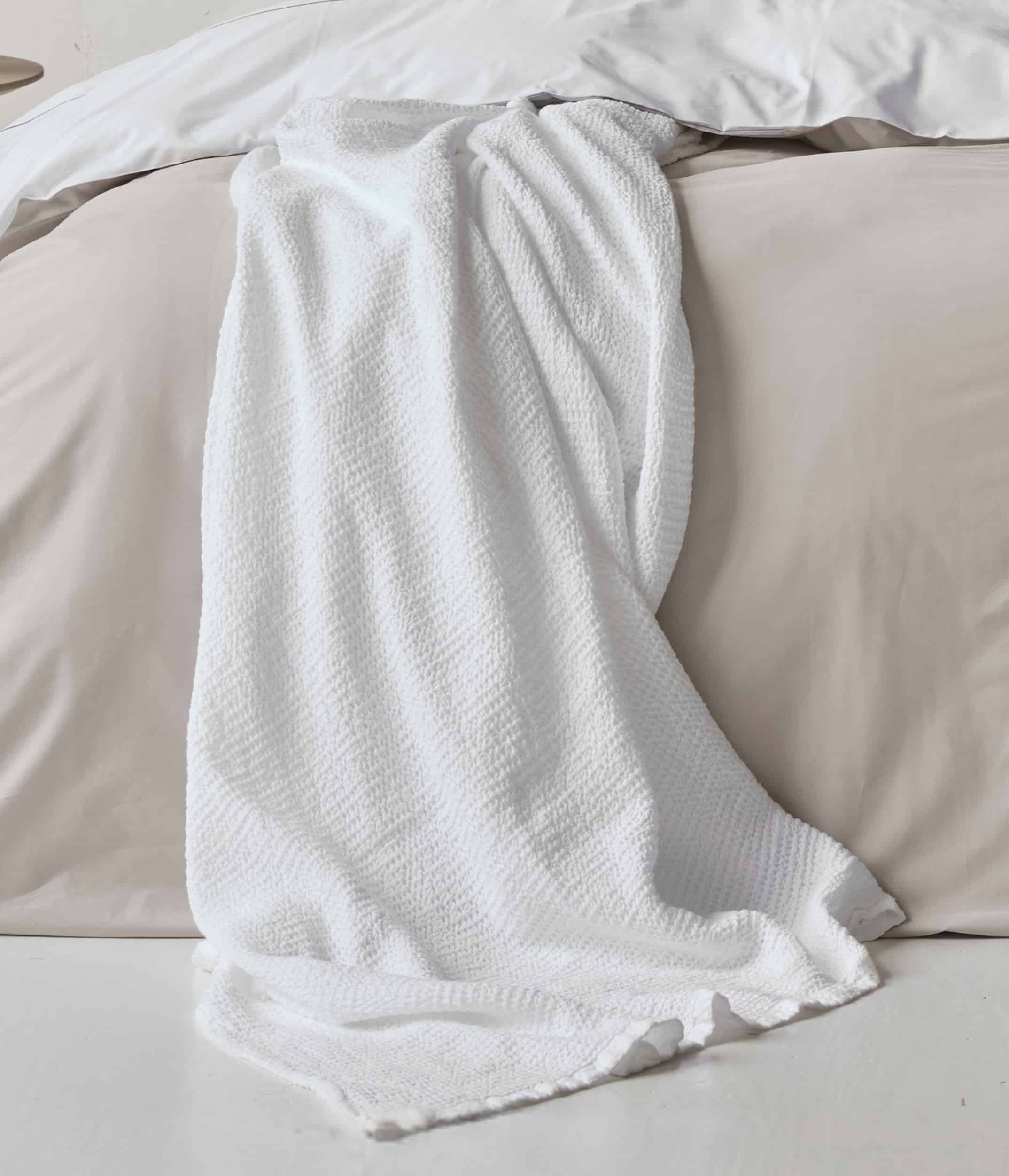 Dreamers Den Pique Sprei / Wafeldeken Wit