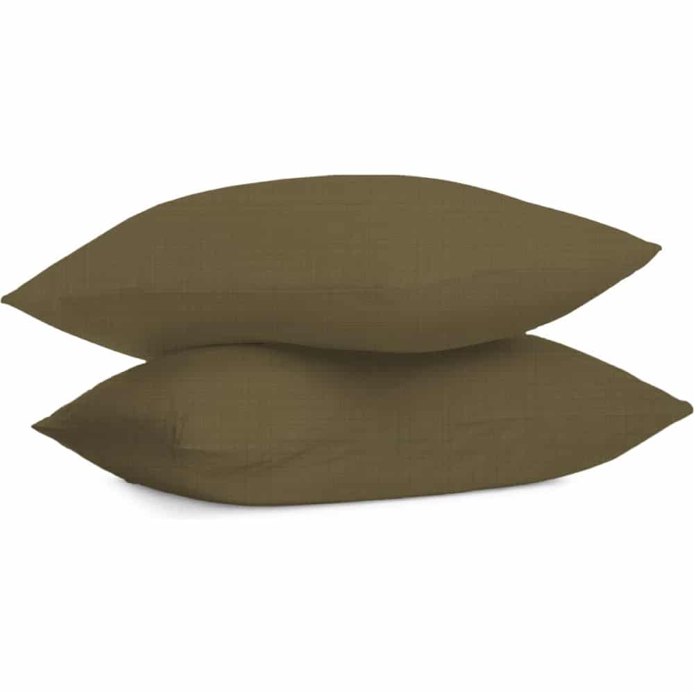 Dreamers Den - Kussensloop Half Linnen - Donker Groen 60x70cm 2-PACK