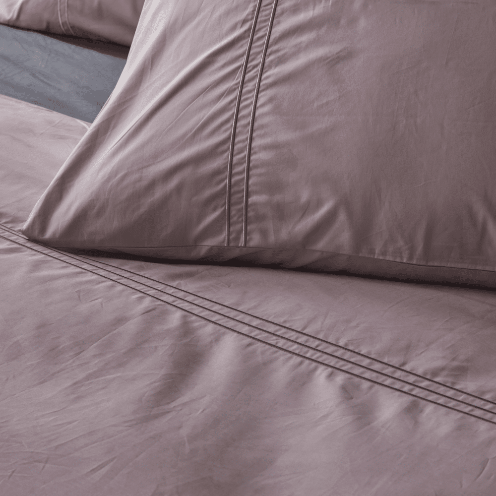 Dekbedovertrek 100% Egyptisch Percale Katoen Effen Amethyst mist
