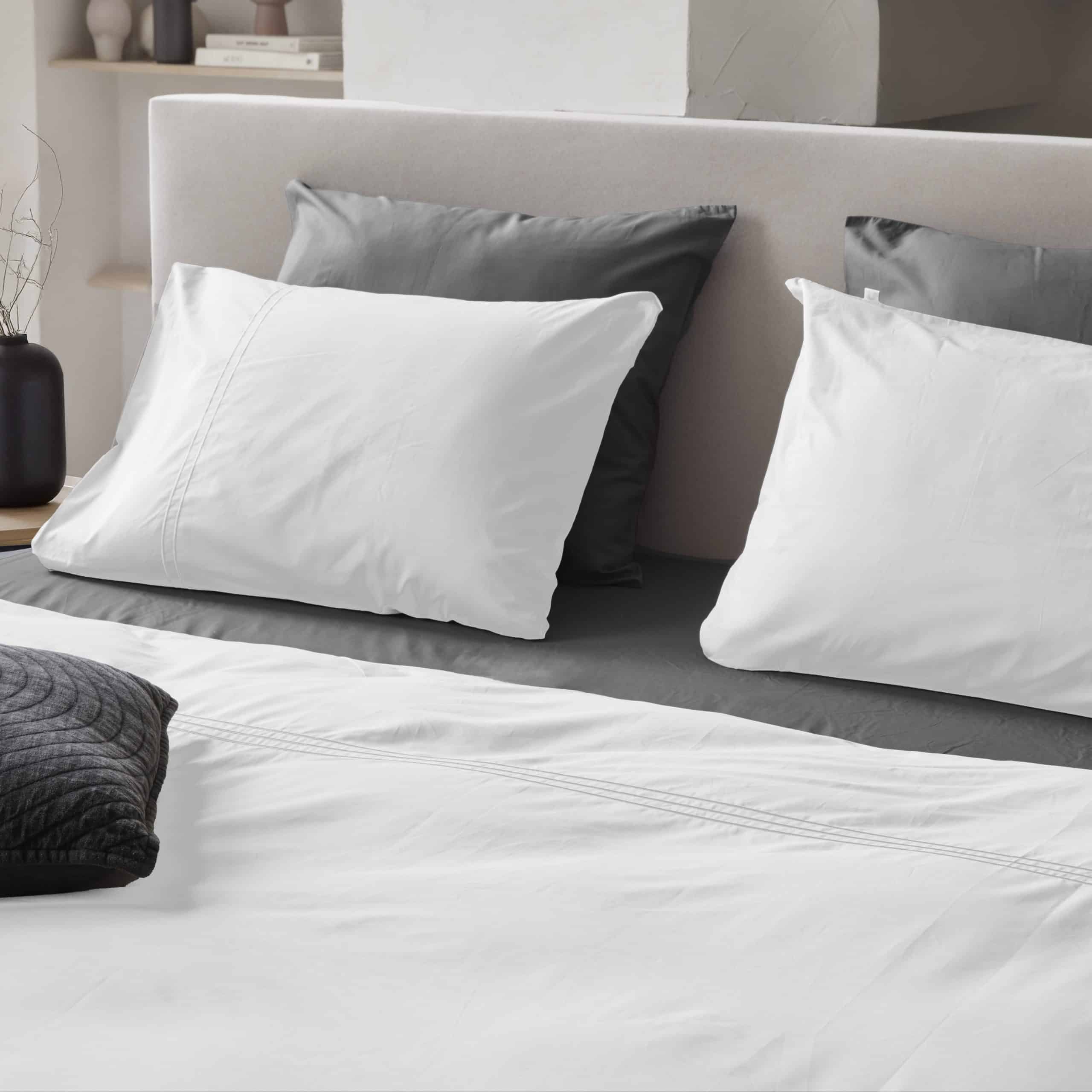 Dekbedovertrek 100% Egyptisch Percale Katoen Effen Wit