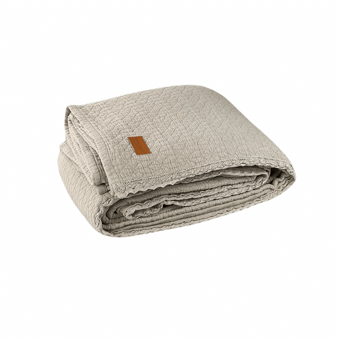 Town&Country Stonewashed Katoen Sprei - Carolina Zand