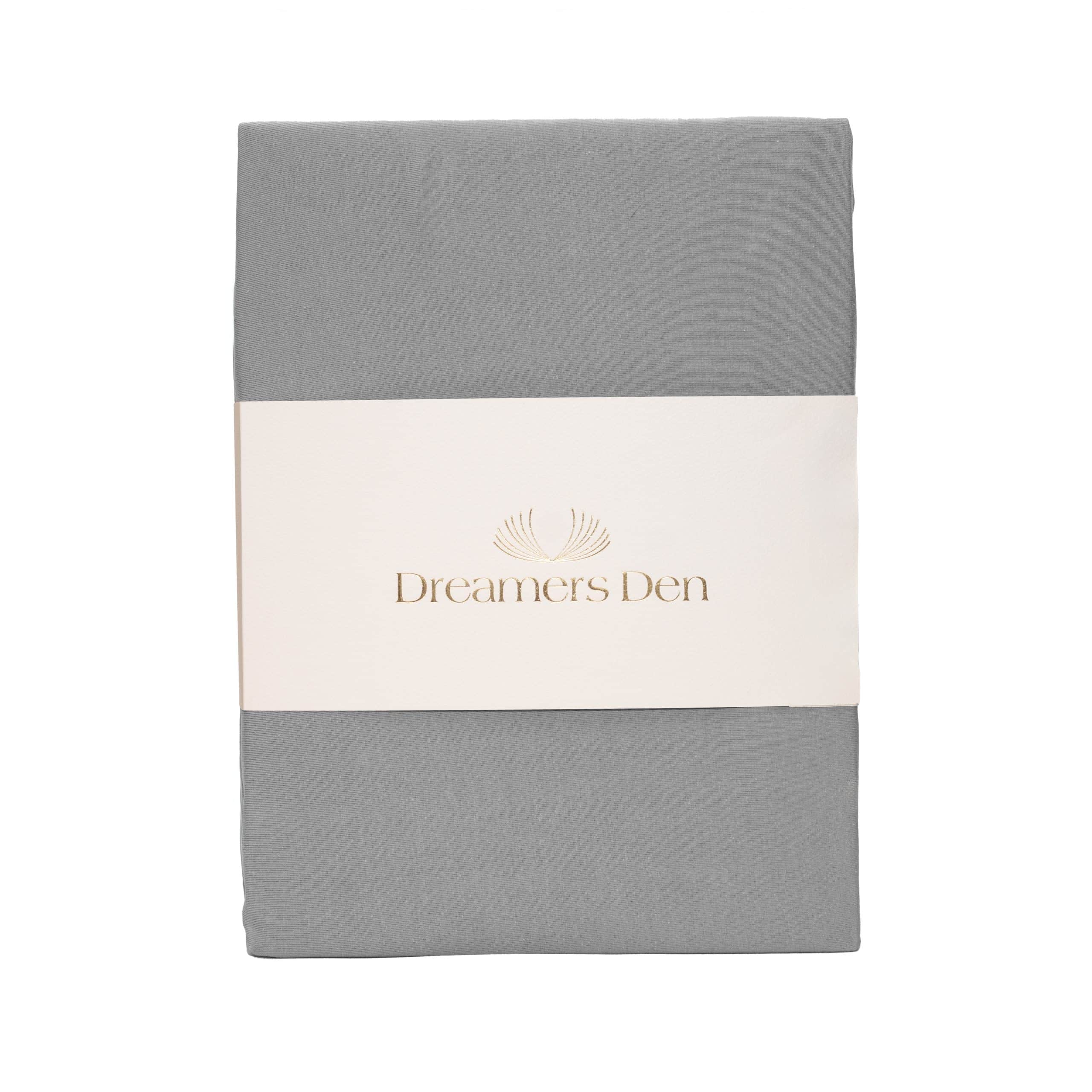 Dreamers Den Premium Jersey Elastan Hoeslaken Biologisch Katoen Grijs