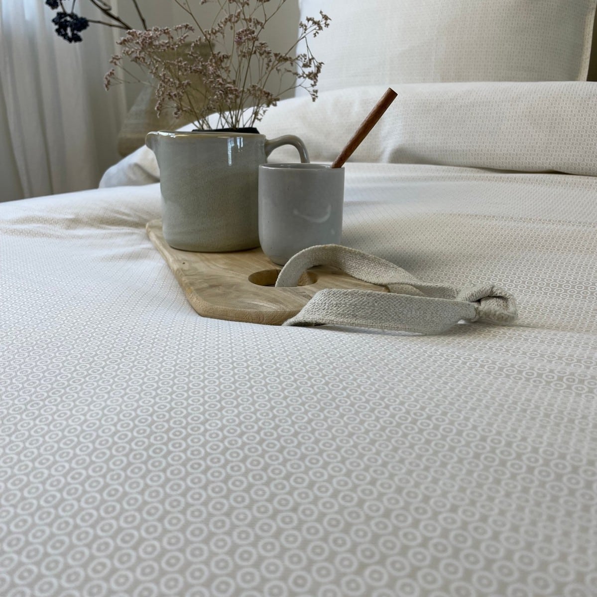 Town & Country Dekbedovertrek 100% Katoen Satijn Indy Beige