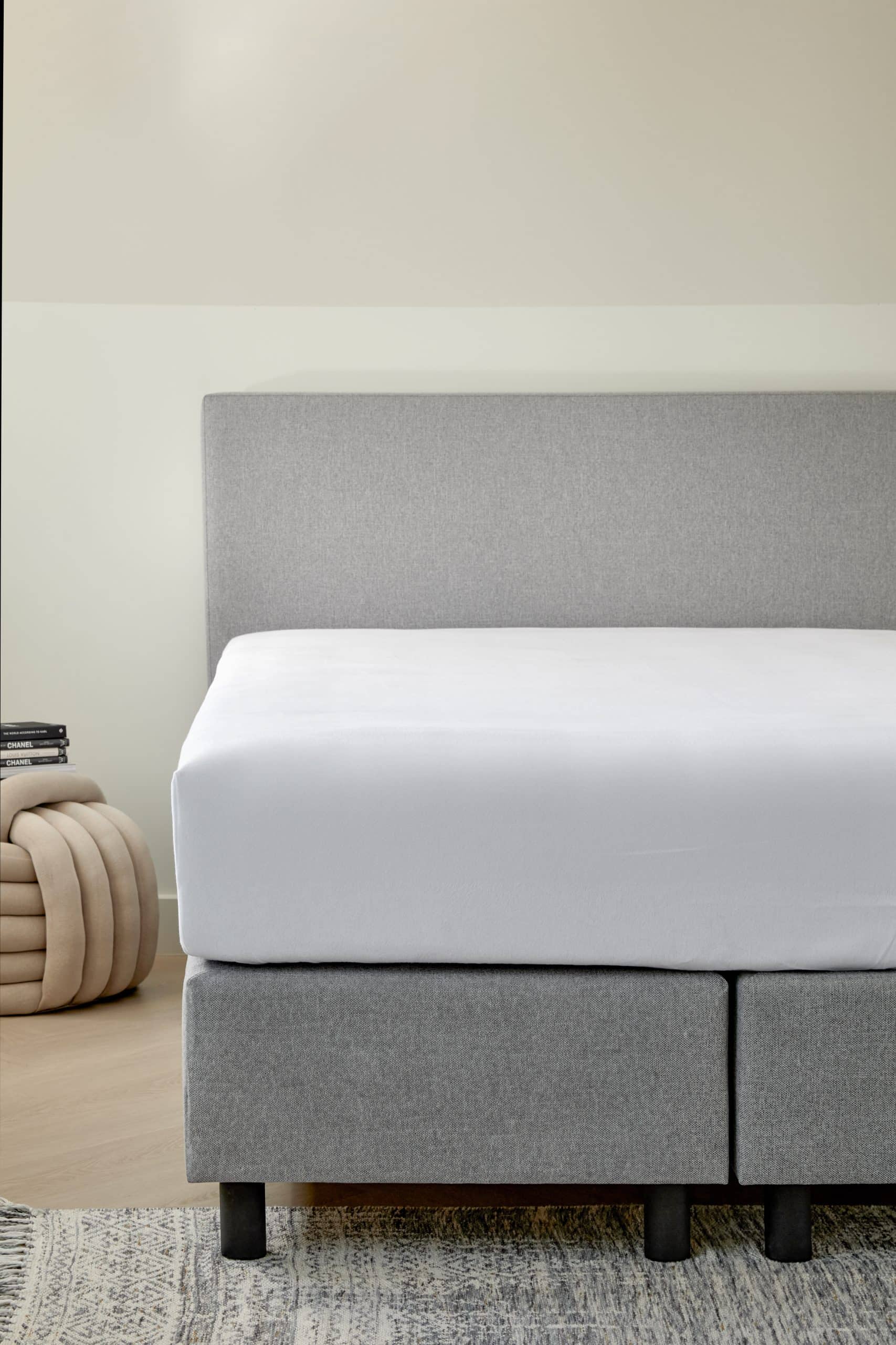 Dreamers Den Molton hoeslaken Wit 100% Biologisch Katoen