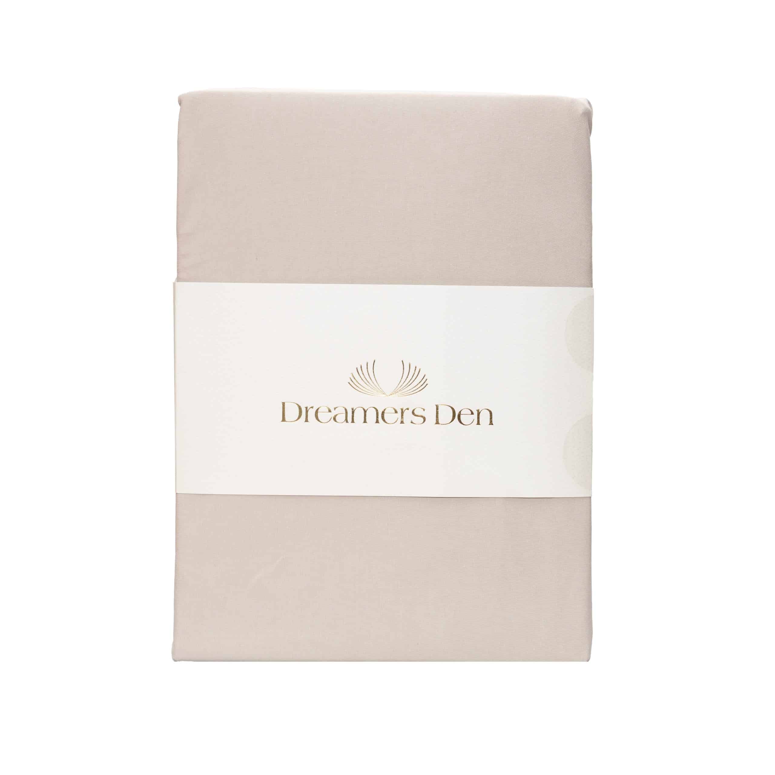 Dreamers Den Premium Jersey Elastan Split Topper Hoeslaken Biologisch Katoen Naturel