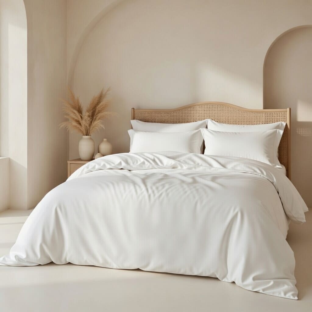 Dreamers Den Dekbedovertrek TENCEL™ Lyocell  - Wit
