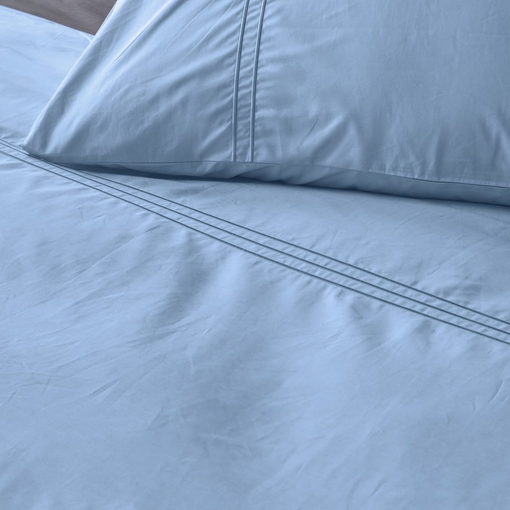 Dekbedovertrek 100% Egyptisch Katoen Effen Blauw