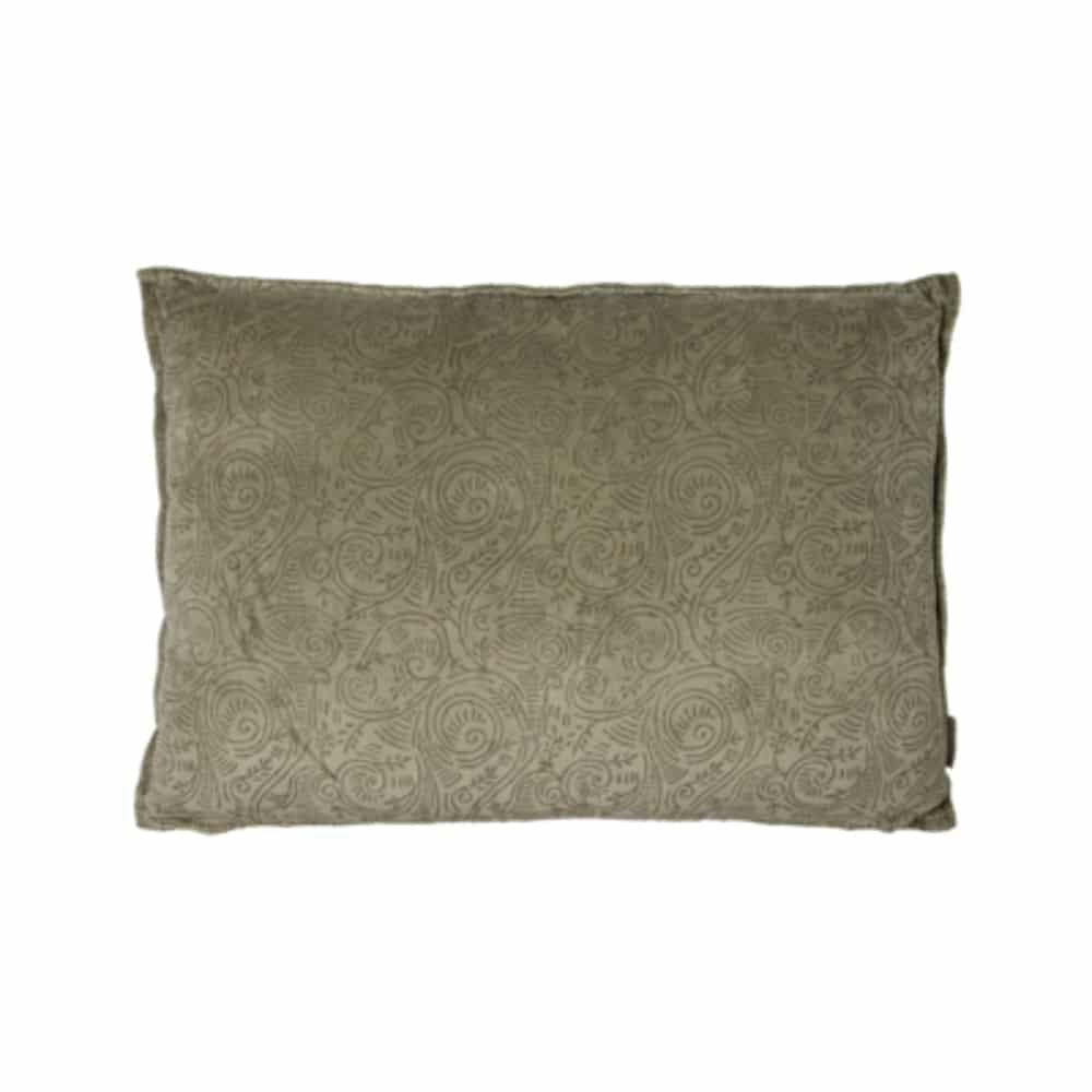 Velvet Kussen Delfina olijfgroen 60x40 cm - MrsBloom