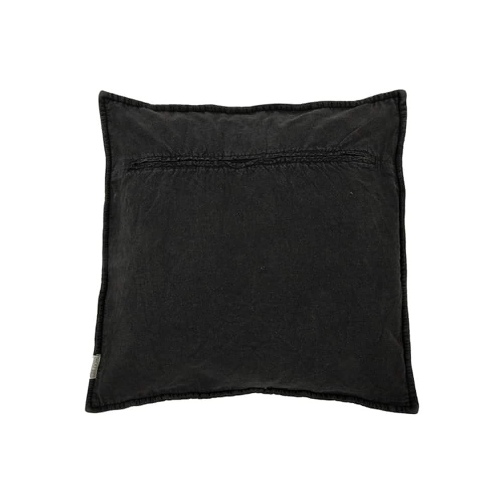 Velvet Kussen Jessica Off Black 50x50 cm - MrsBloom