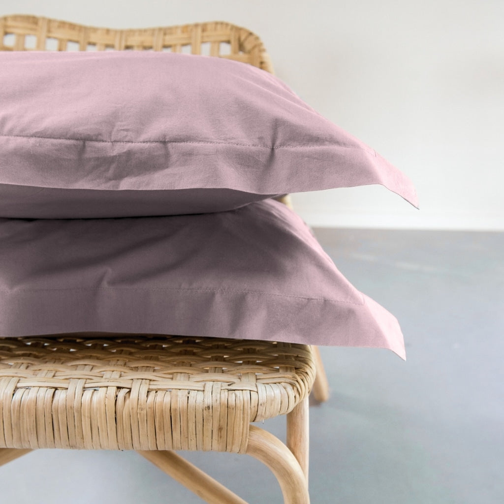 Dreamers Den Kussenslopen set Egyptisch Perkal Katoen Amethyst Mist 2x 60 x 70cm