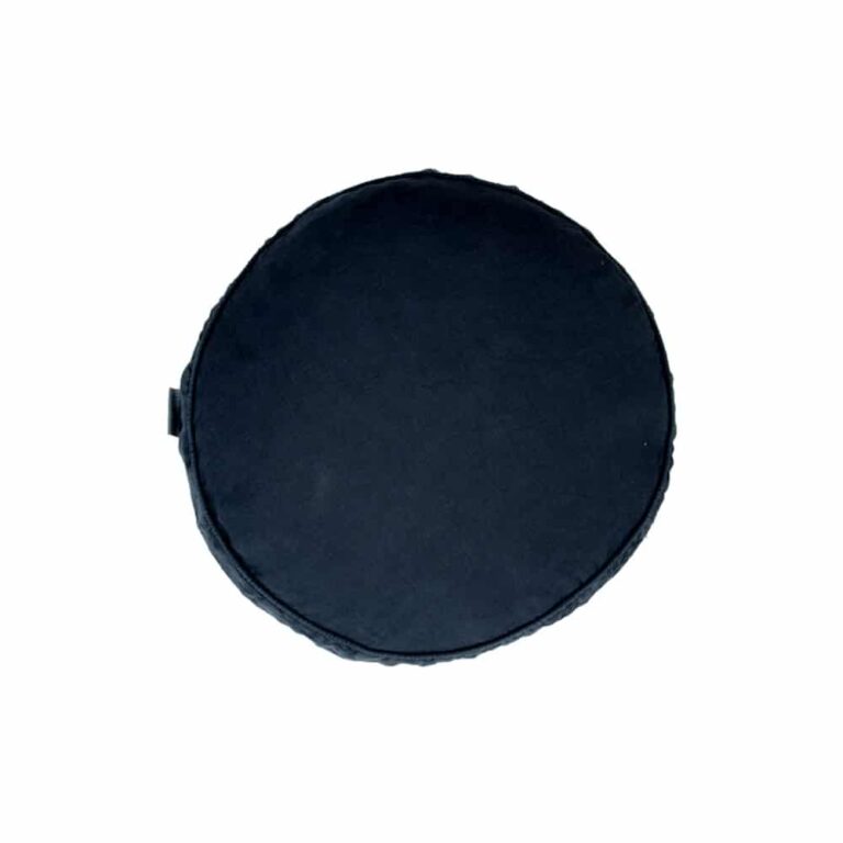 Vintage Linnen Kussen Rond Midnight – ø 40 cm