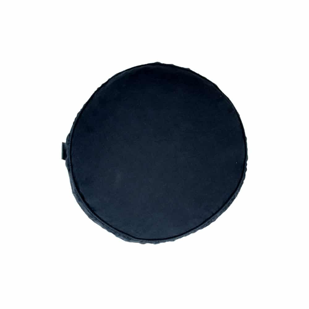 Vintage Linnen Kussen Rond Midnight - ø 40 cm