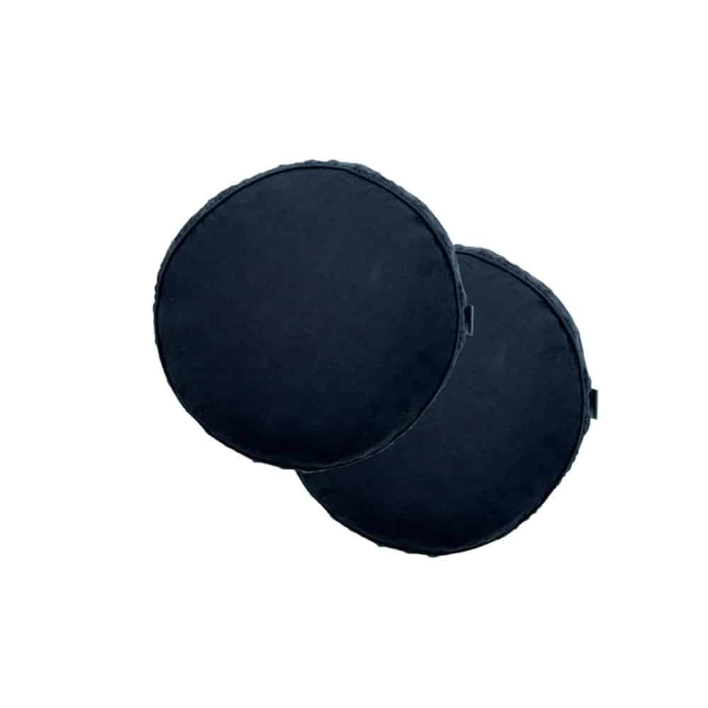Vintage Linnen Kussen Rond Midnight - ø 40 cm