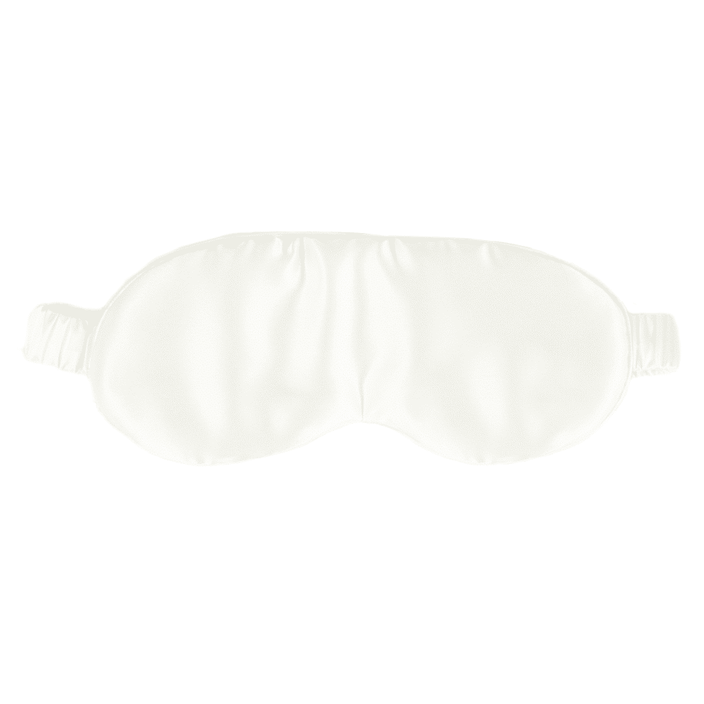Moerbei Zijden Kussensloop + Slaapmasker Creme Geschenkverpakking