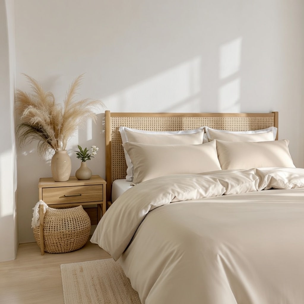 Dreamers Den Dekbedovertrek TENCEL™ Lyocell  - Zand