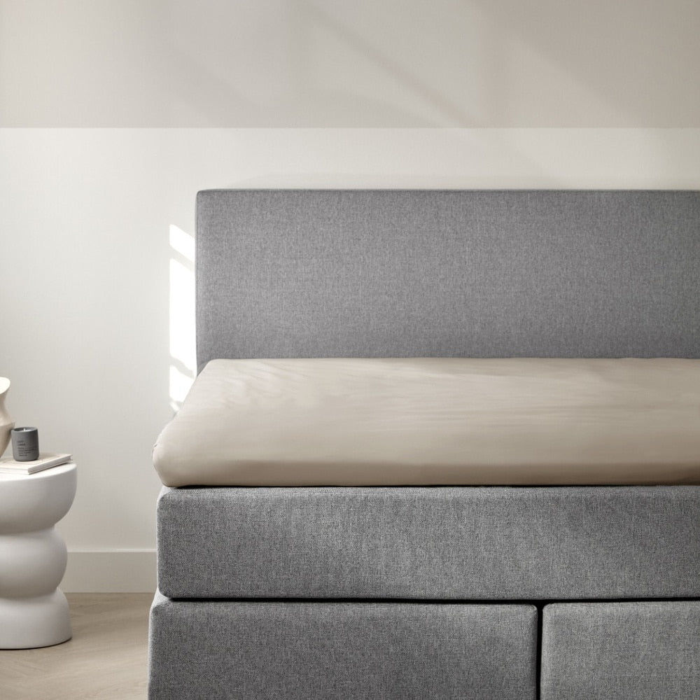 Dreamers Den Split Topper Hoeslaken Egyptisch Percale Katoen Zand